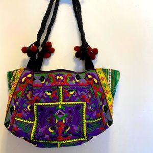 Bohemian style handbag.